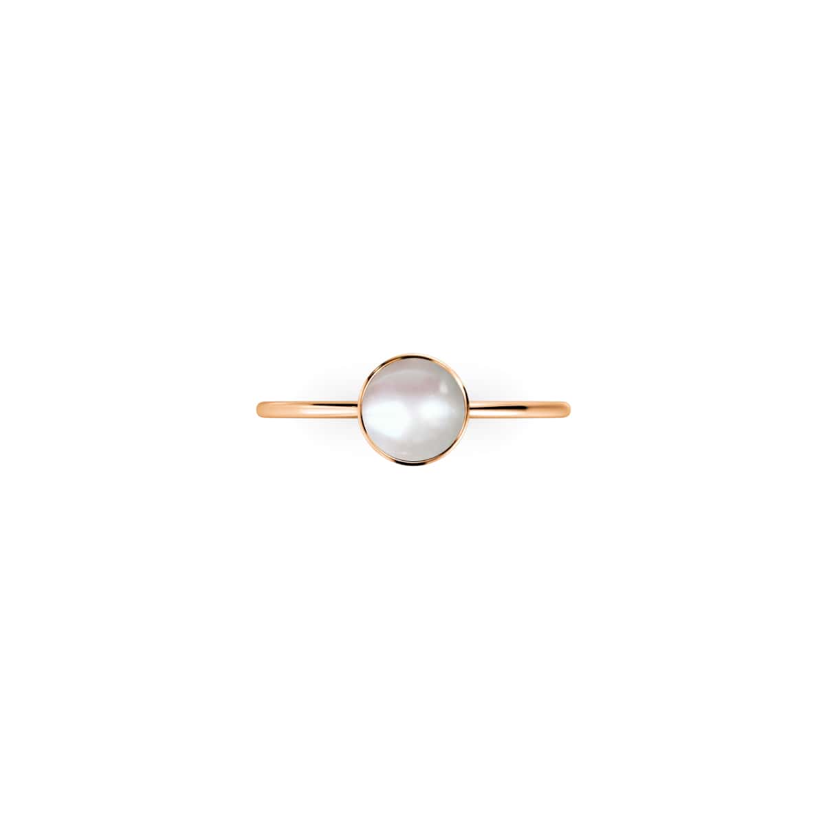 Or Rose Vermeil | Anneau de perle naturelle